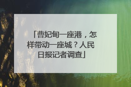 曹妃甸一座港，怎样带动一座城？人民日报记者调查